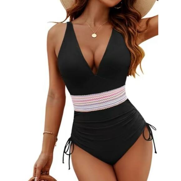 Blooming Jelly Other - Blooming Jelly Black One Piece Swimsuit Women’s Size XL Tummy Control Slimming